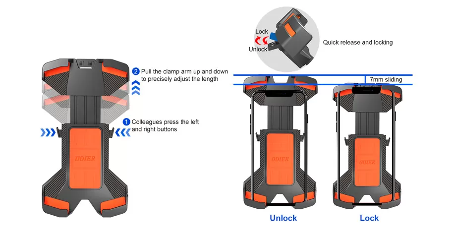 快速释放自行车电话支架PB09的详细信息