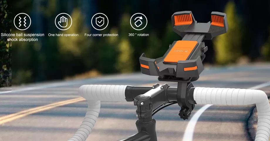 吸收休克的自行车电话安装PB09PLUS的特点