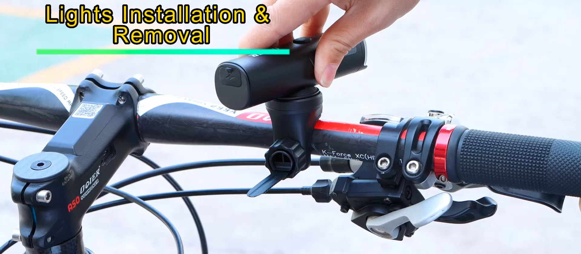 亮点铝合金和塑料1500LM自行车大灯LF01/LF02