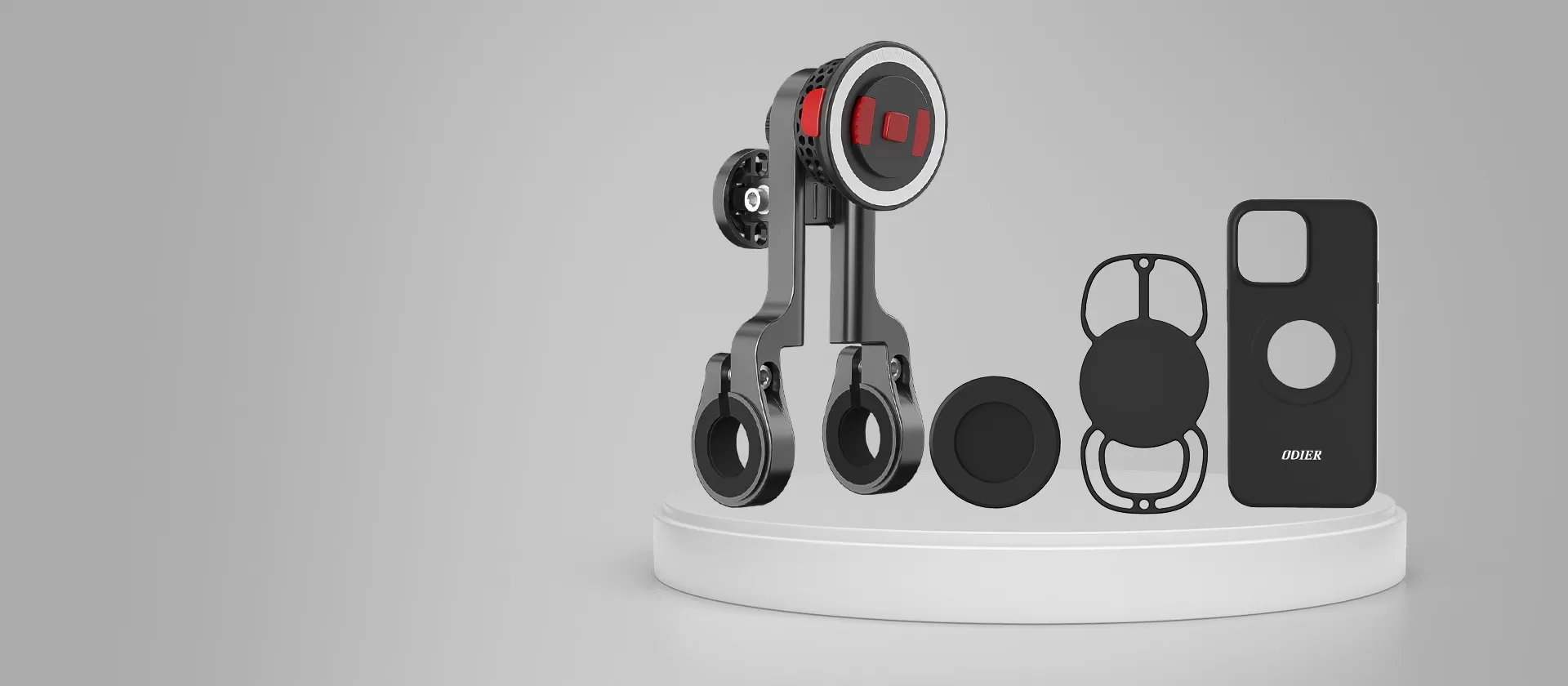 磁吸快拆式自行车手机支架