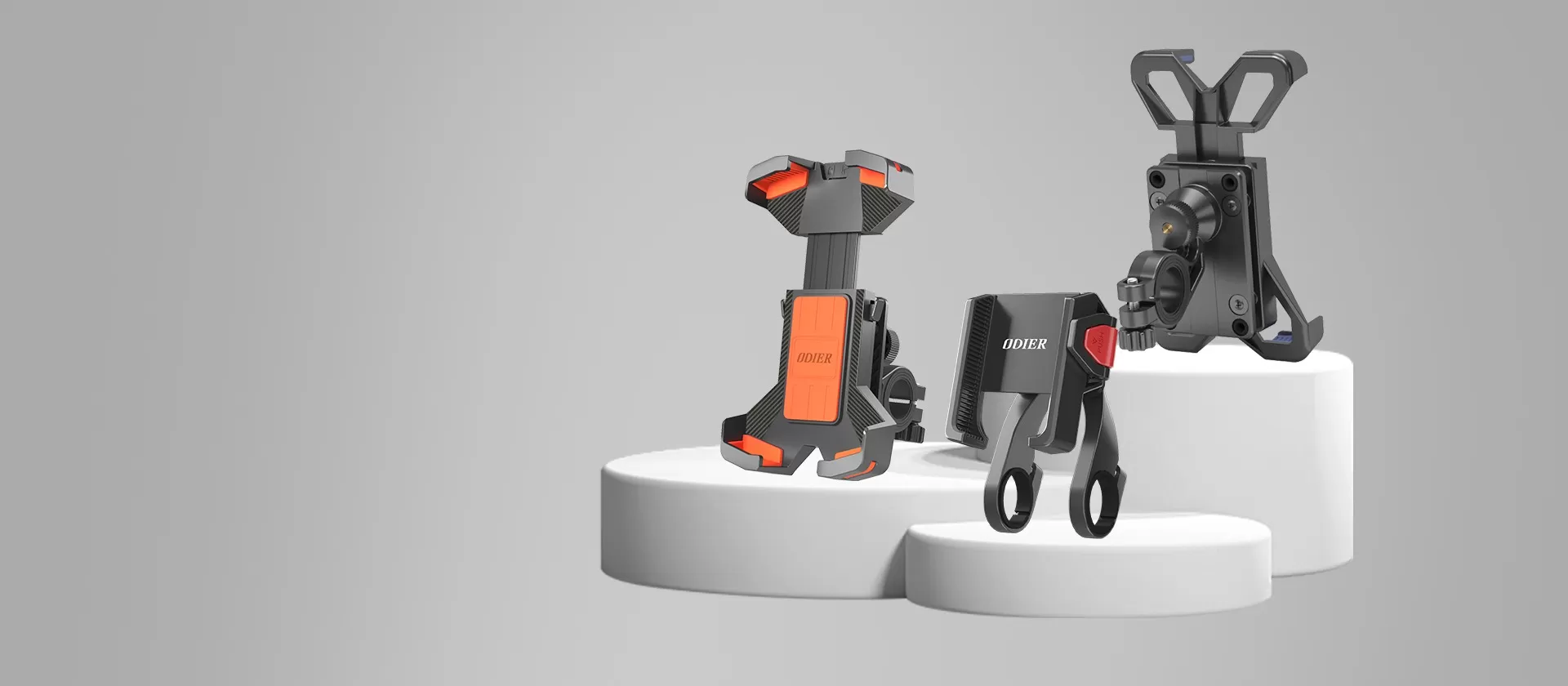 减震快拆式/四角保护式自行车手机支架